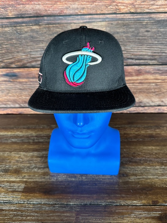 Pro Standard Other - PRO standard Miami Heat black Hat with pink and teal embroidered logo